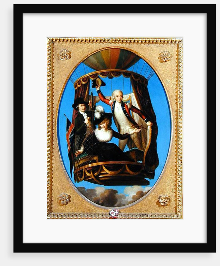 Captain Vincenzo Lunardi with his Assistant George Biggin and Mrs Letitia Anne Sage, in a Balloon, 1785 by John Francis Rigaud