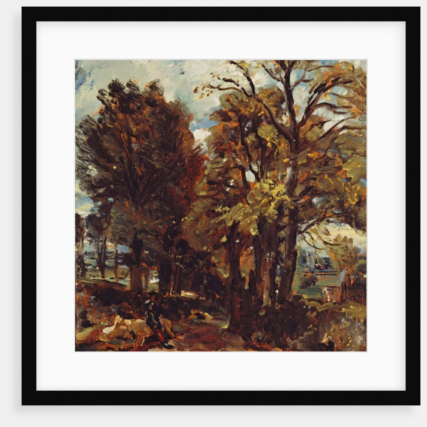 Sketch of a Lane at East Bergholt, c.1810 by John Constable