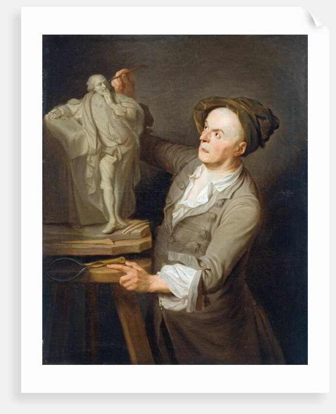Louis-Francois Roubiliac Modelling his Monument to Shakespeare by Adrien Carpentiers