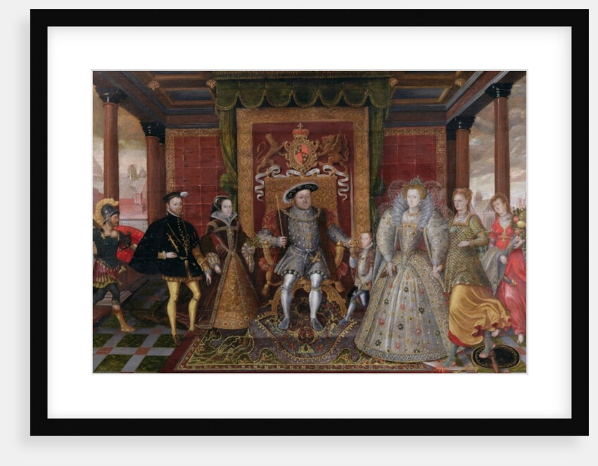 An Allegory of the Tudor Succession: The Family of Henry VIII, c.1589-95 by English School