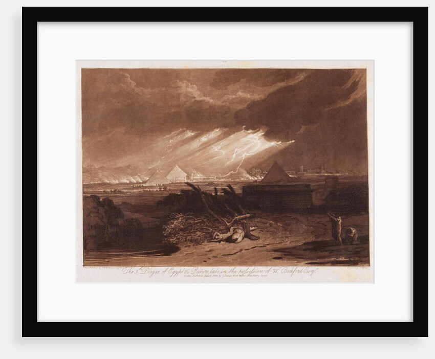 The Fifth Plaque of Egypt, engraved by Charles Turner 1808 by Joseph Mallord William (after) Turner