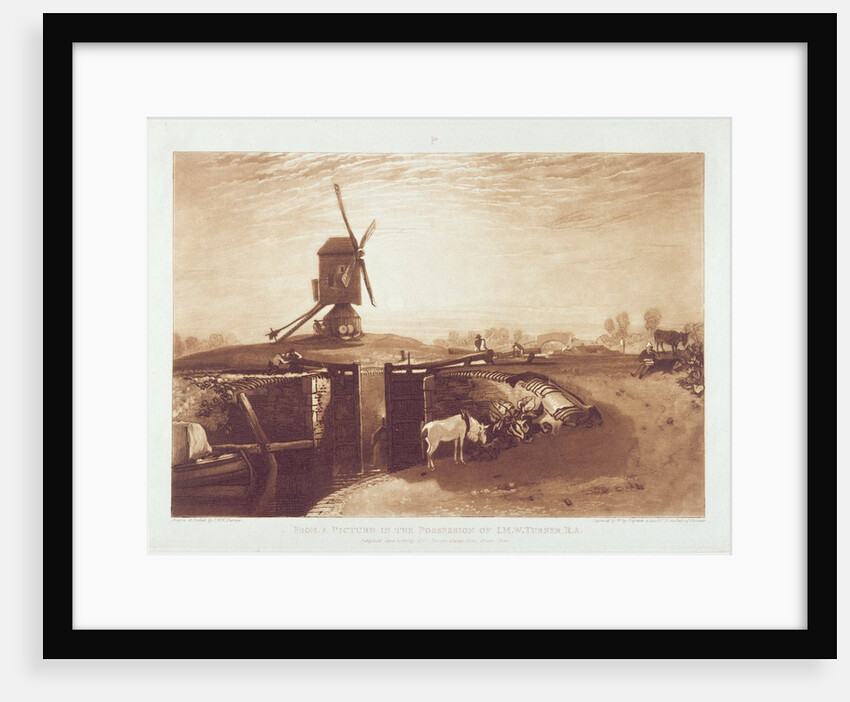 Windmill and Lock by Joseph Mallord William Turner