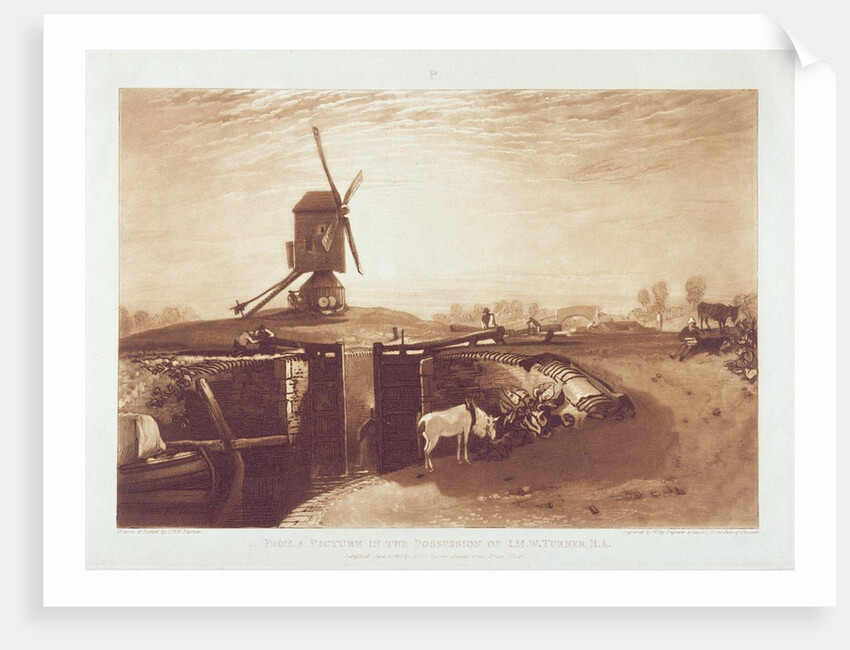 Windmill and Lock by Joseph Mallord William Turner