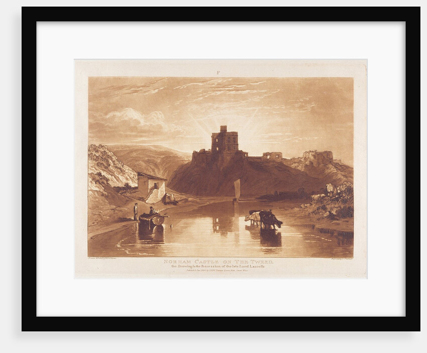 Norham Castle, engraved by Charles Turner 1859-61 by Joseph Mallord William (after) Turner