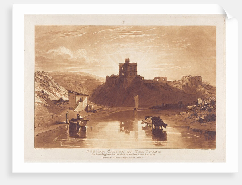 Norham Castle, engraved by Charles Turner 1859-61 by Joseph Mallord William (after) Turner