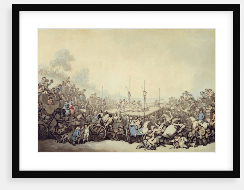 The Prize Fight, 1787 by Thomas Rowlandson