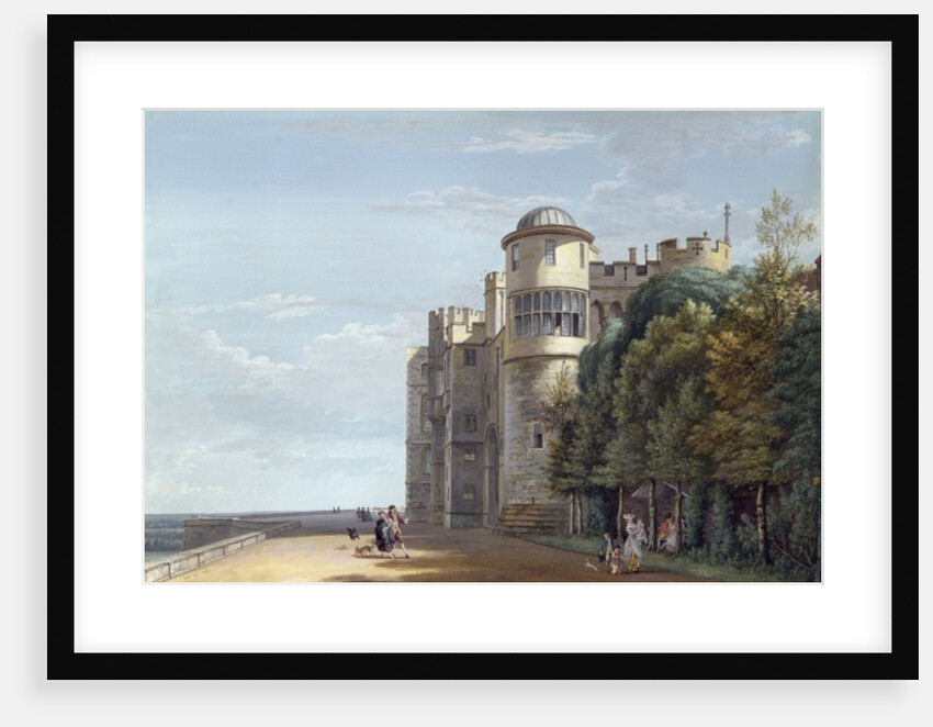 The North Terrace, Windsor Castle, looking East by Paul Sandby