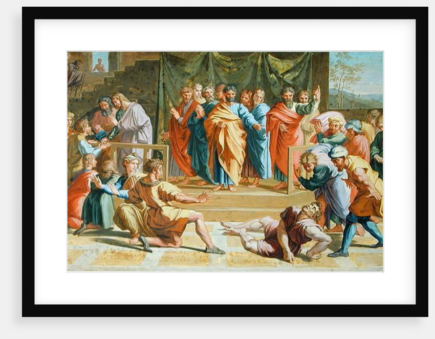Death of Ananias, after a painting by Raphael 1740 by Joseph Goupy