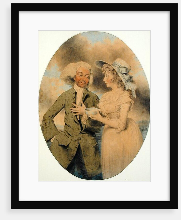 John Edwin and Mrs. Wells as Lingo and Cowslip in the 'Agreeable Surprise', 1787 by John Downman