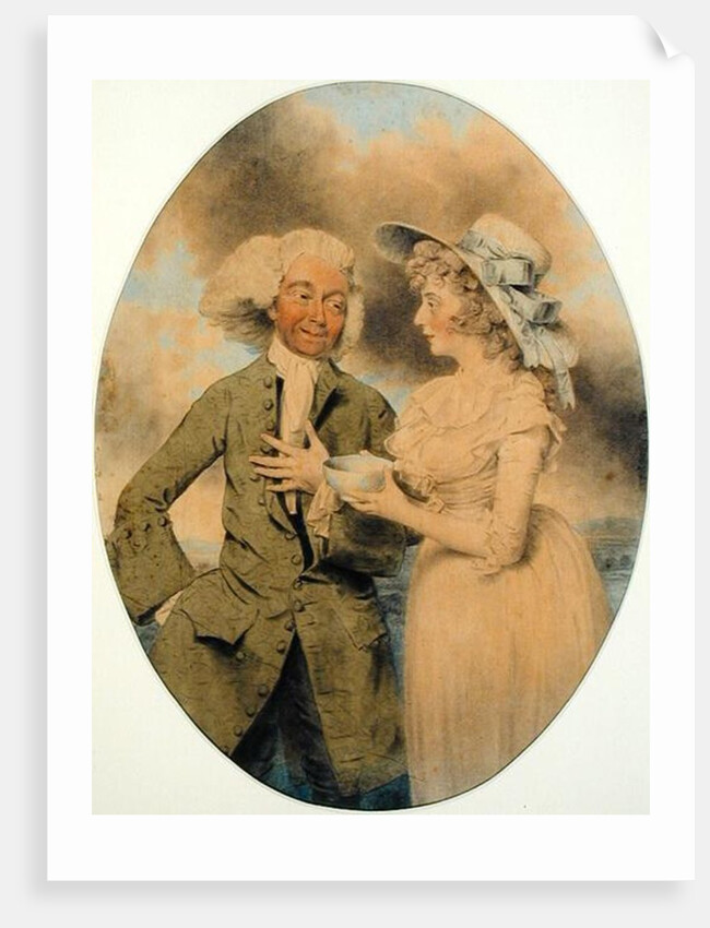 John Edwin and Mrs. Wells as Lingo and Cowslip in the 'Agreeable Surprise', 1787 by John Downman