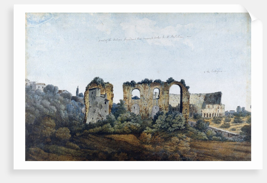 The Claudean Aqueduct and Colosseum, 1778 by Thomas Jones