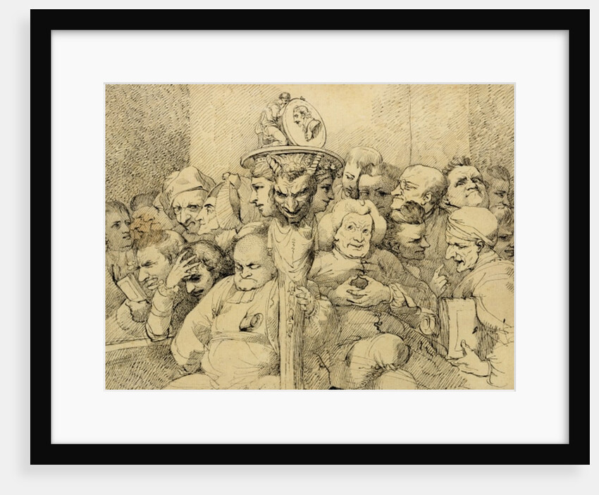 Literary Characters Assembled Around the Medallion of Shakespeare, 1776 by John Hamilton Mortimer