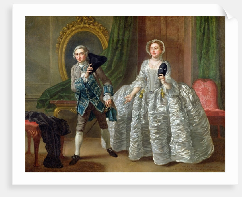 David Garrick and Mrs Pritchard in 'The Suspicious Husband' by Benjamin Hoadley 1747 by Francis Hayman