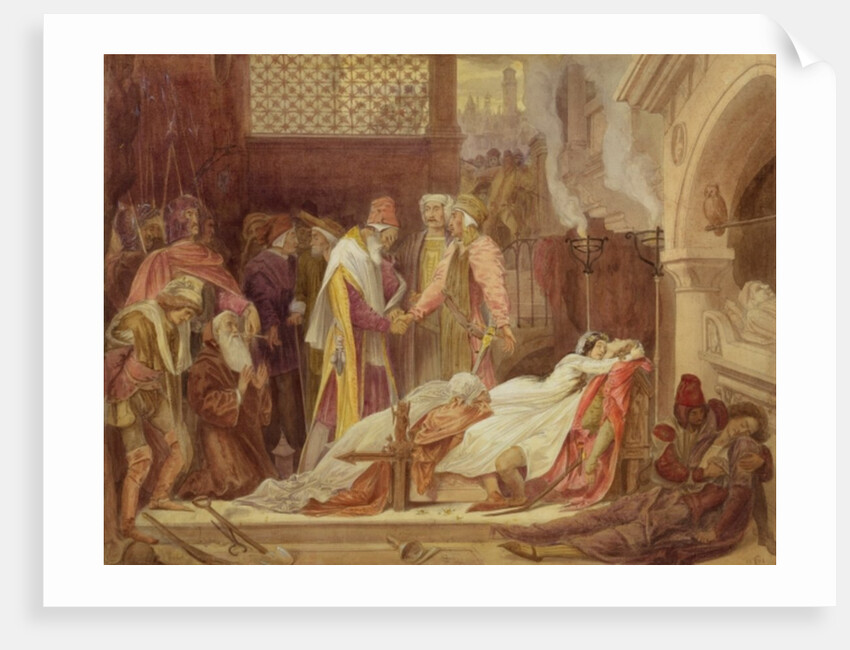 The Reconciliation of the Montagues and the Capulets, c.1854 by Frederic Leighton