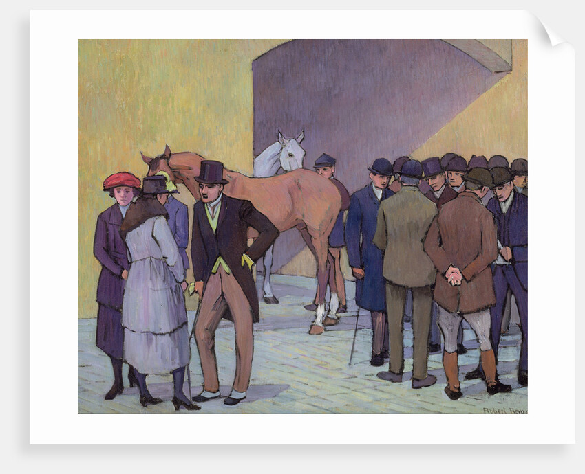 A Morning at Tattersall's by Robert Polhill Bevan