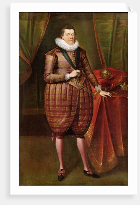 James VI of Scotland and I of England, c.1618 by Paul van Somer