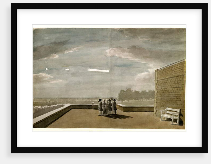 The Meteor of August 18, 1783, as seen from the East Angle of the North Terrace, Windsor Castle, 1783 by Paul Sandby