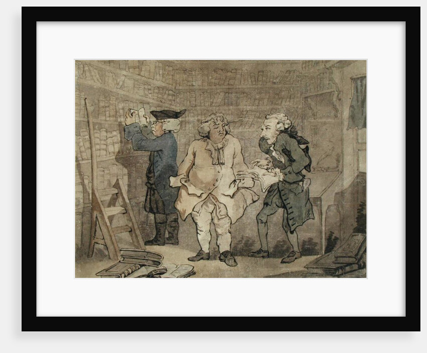 The Author and his Publisher, 1784 by Thomas Rowlandson