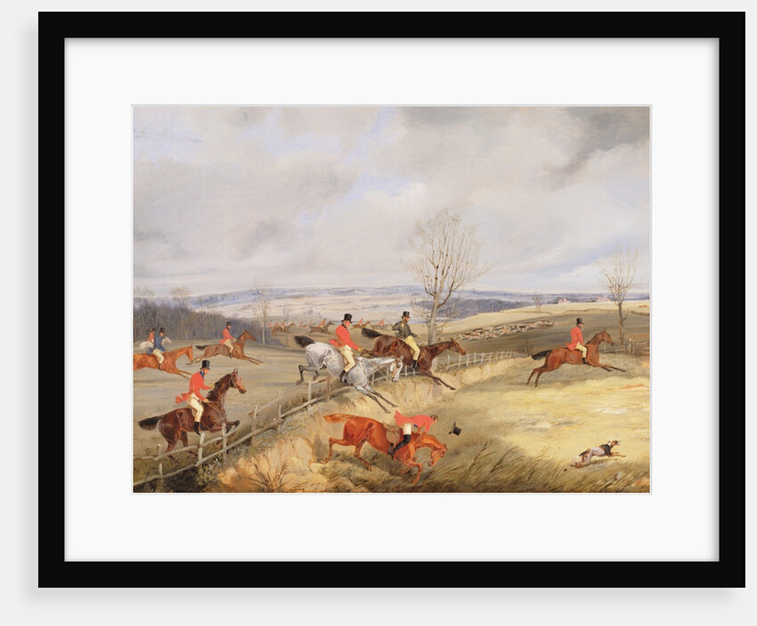 Hunting Scene, Drawing the Cover by Henry Thomas Alken