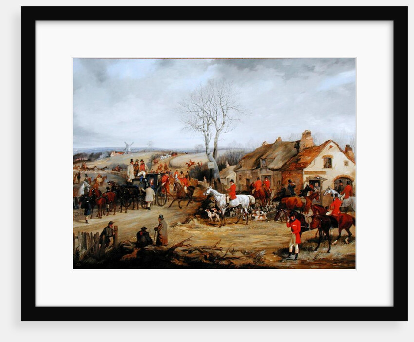 Hunting Scene, The Meet by Henry Thomas Alken