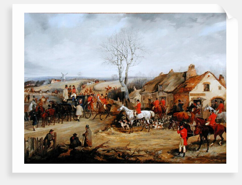 Hunting Scene, The Meet by Henry Thomas Alken