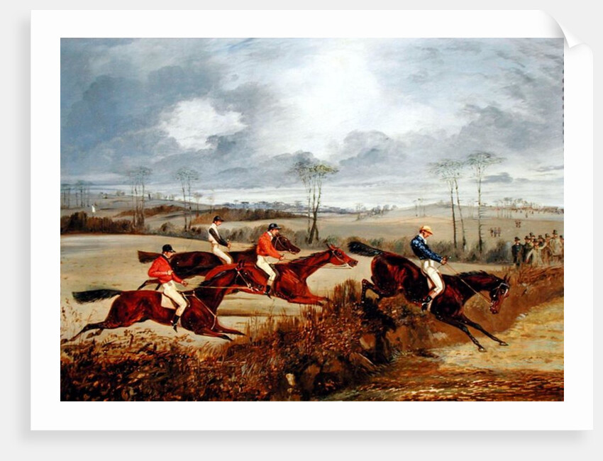 A Steeplechase, Near the Finish by Henry Thomas Alken