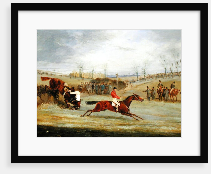 A Steeplechase, Another Hedge by Henry Thomas Alken