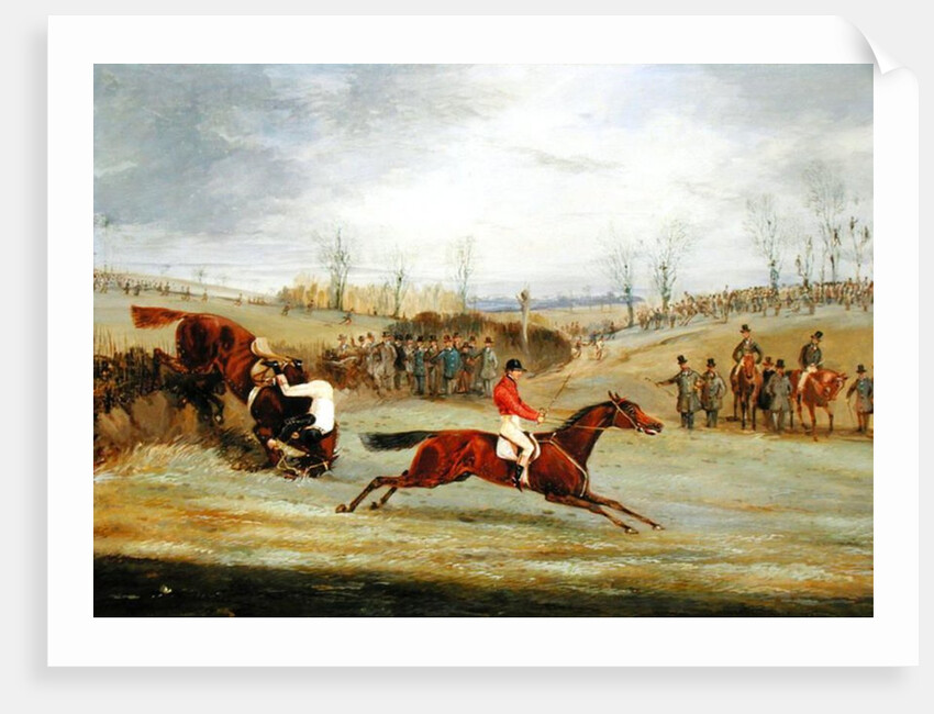A Steeplechase, Another Hedge by Henry Thomas Alken