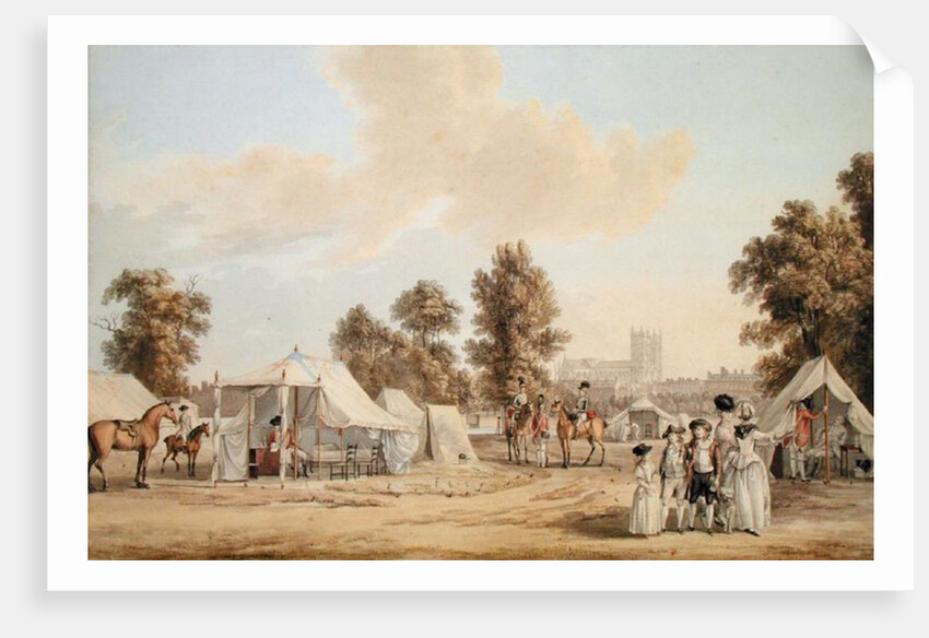 An encampment in St. James's Park by Paul Sandby