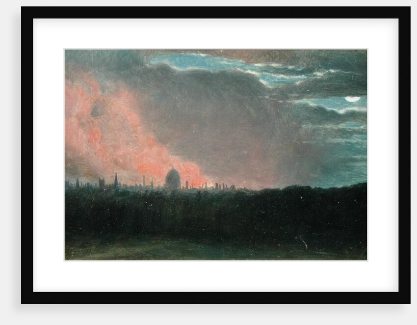 Fire in London seen from Hampstead by John Constable