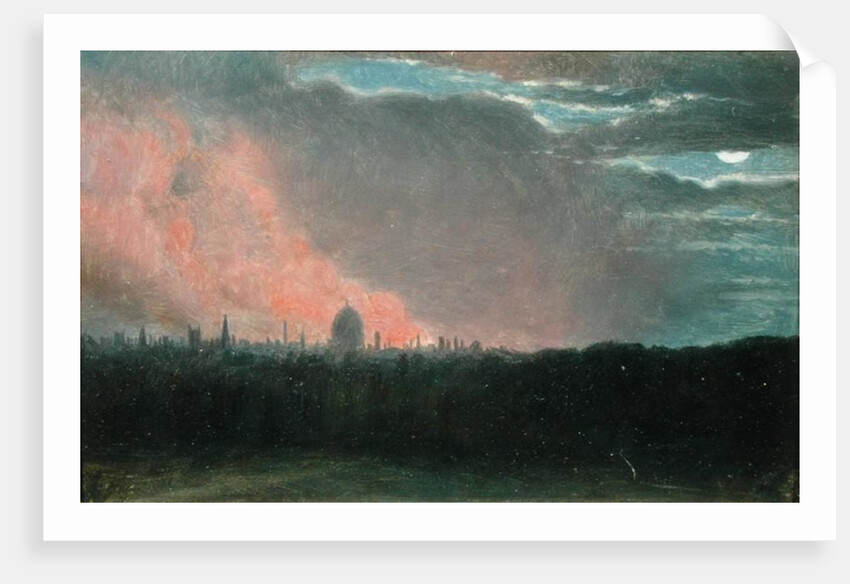 Fire in London seen from Hampstead by John Constable