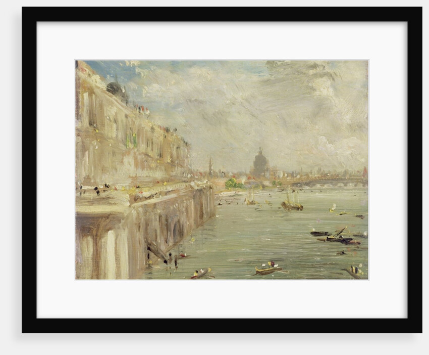 View of Somerset House Terrace and St. Paul's by John Constable