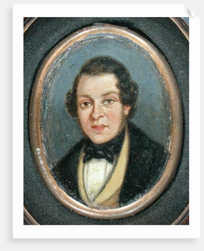 Miniature: Portrait of Abram Constable, brother of the artist by John Constable