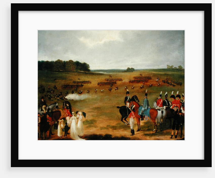 A Review of the London Volunteer Cavalry and Flying Artillery in Hyde Park in 1804, c.1804 by English School