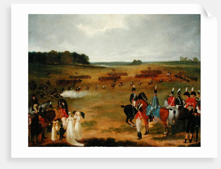 A Review of the London Volunteer Cavalry and Flying Artillery in Hyde Park in 1804, c.1804 by English School