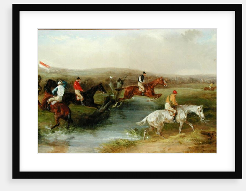 Steeplechasing: The Hurdle, 1869 by William Joseph Shayer