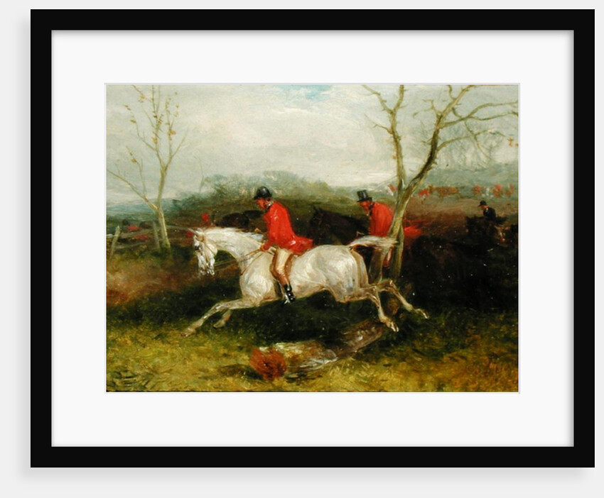 Foxhunting: Coming to a Fence by William Joseph Shayer