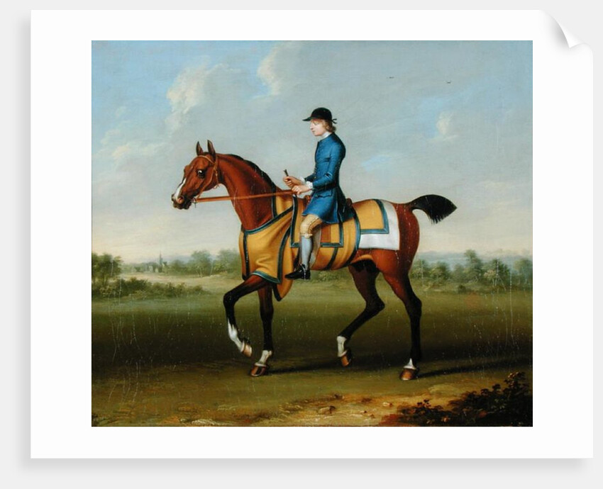 A Bay Racehorse with Jockey Up by James Seymour