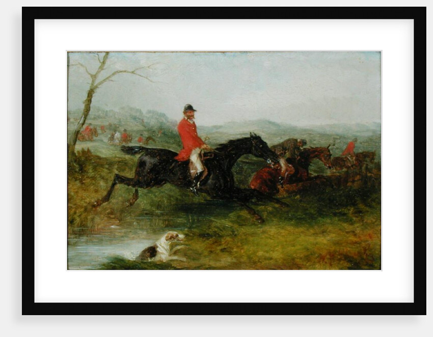Foxhunting: Clearing a Brook by William Joseph Shayer