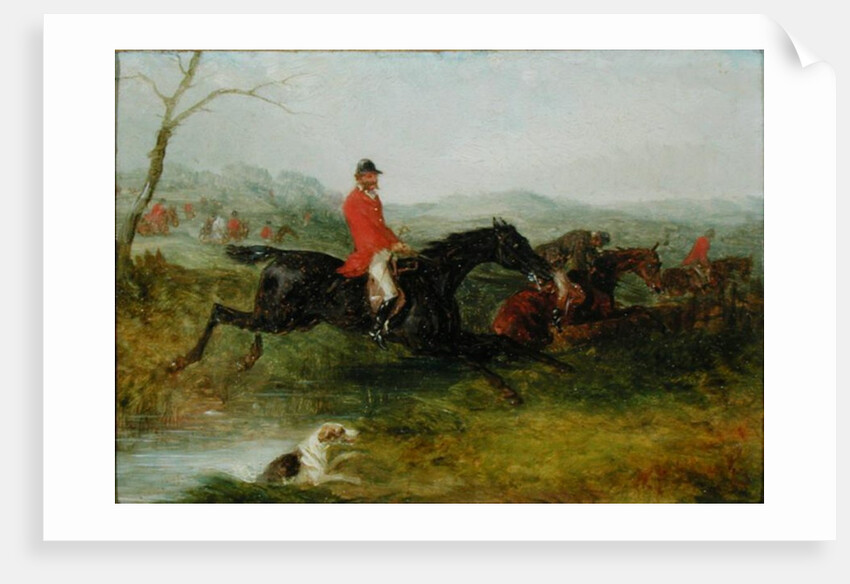 Foxhunting: Clearing a Brook by William Joseph Shayer