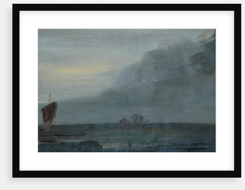 Seapiece with Boats: Evening, previously attributed to J.M.W. Turner and also attributed to Peter de Wint, 1810-20 by English School