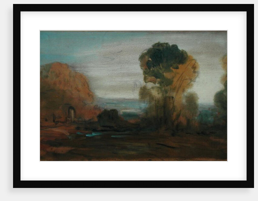 Landscape with Trees, previously attributed to J.M.W. Turner and also attributed to Peter de Wint by English School