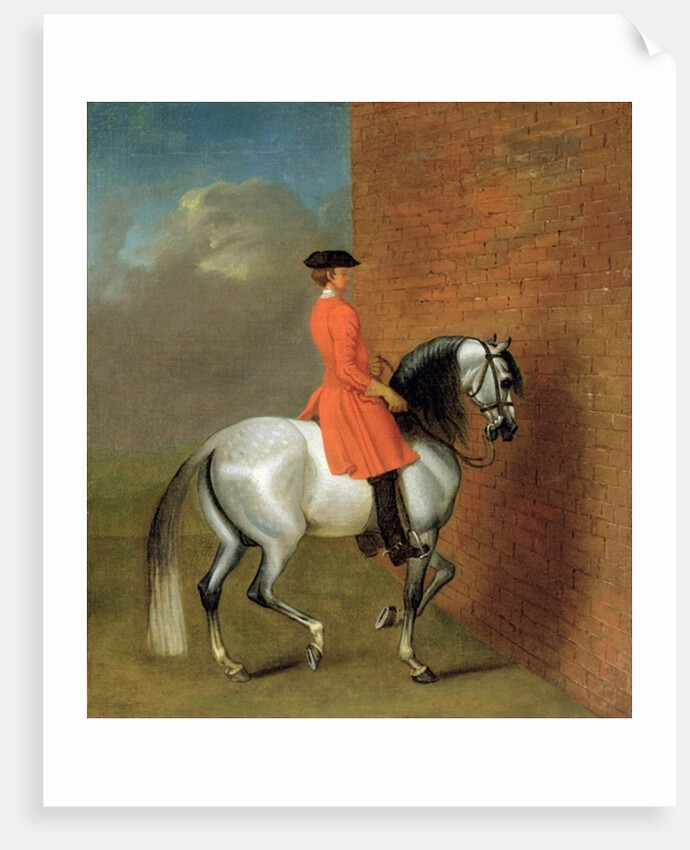 An Exercise in Haute Ecole: The Passage to the Left along a Wall, after John Venderbank formerly attributed to James Seymour by English School