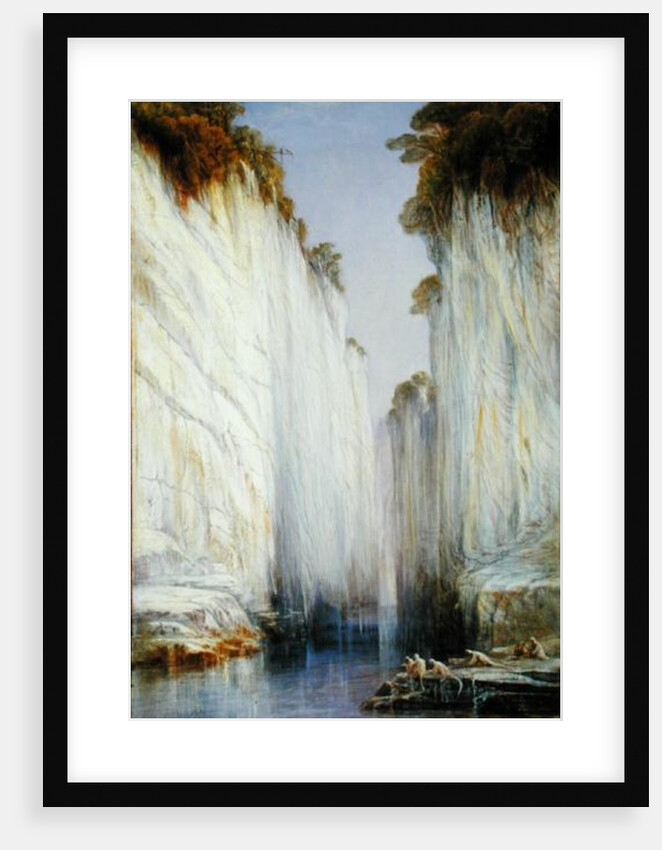 The Marble Rocks - Nerbudda Jubbolpore by Edward Lear