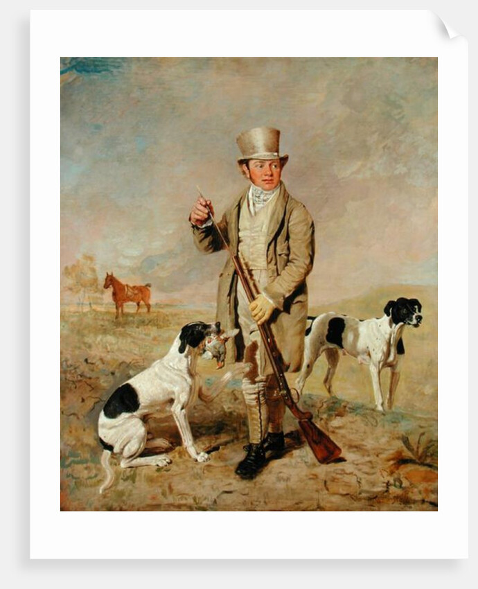 Richard Prince, with Damon, the late Colonel Mellish's Pointer by Benjamin Marshall