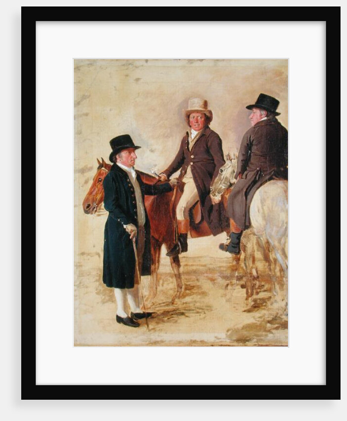 Three Worthies of the Turf at Newmarket, c.1804: John Hilton, Judge of the canvas) by Benjamin Marshall