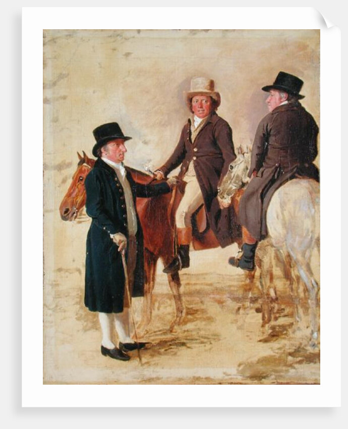 Three Worthies of the Turf at Newmarket, c.1804: John Hilton, Judge of the canvas) by Benjamin Marshall