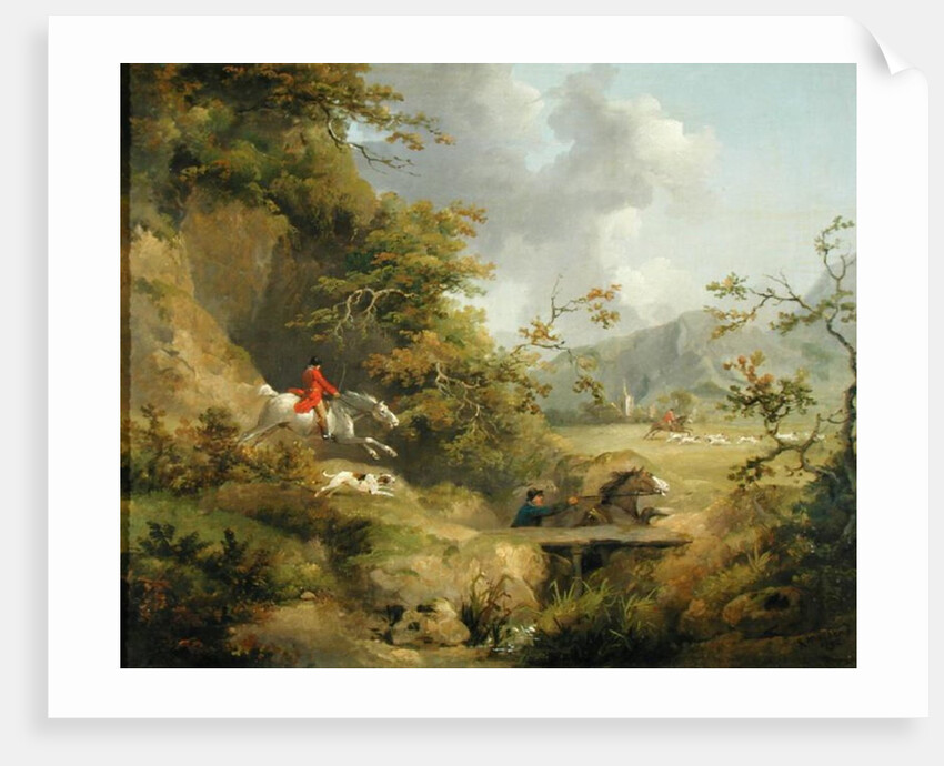 Foxhunting in Hilly Country by George Morland