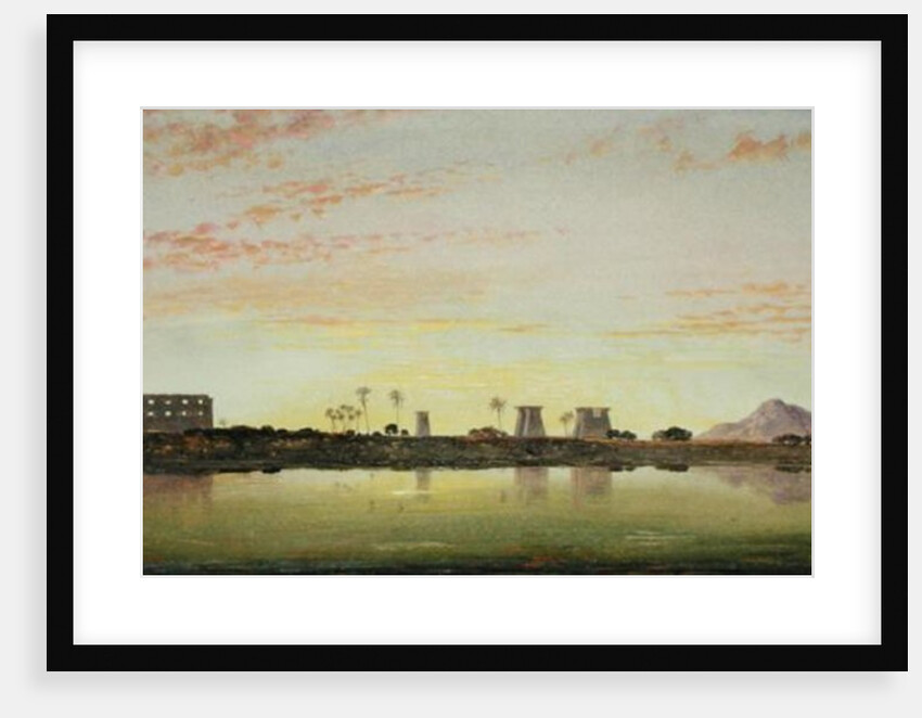 Pylons at Karnak, the Theban Mountains in the Distance by Edward William Cooke