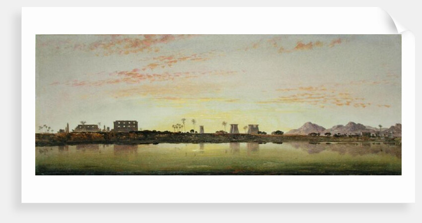 Pylons at Karnak, the Theban Mountains in the Distance by Edward William Cooke